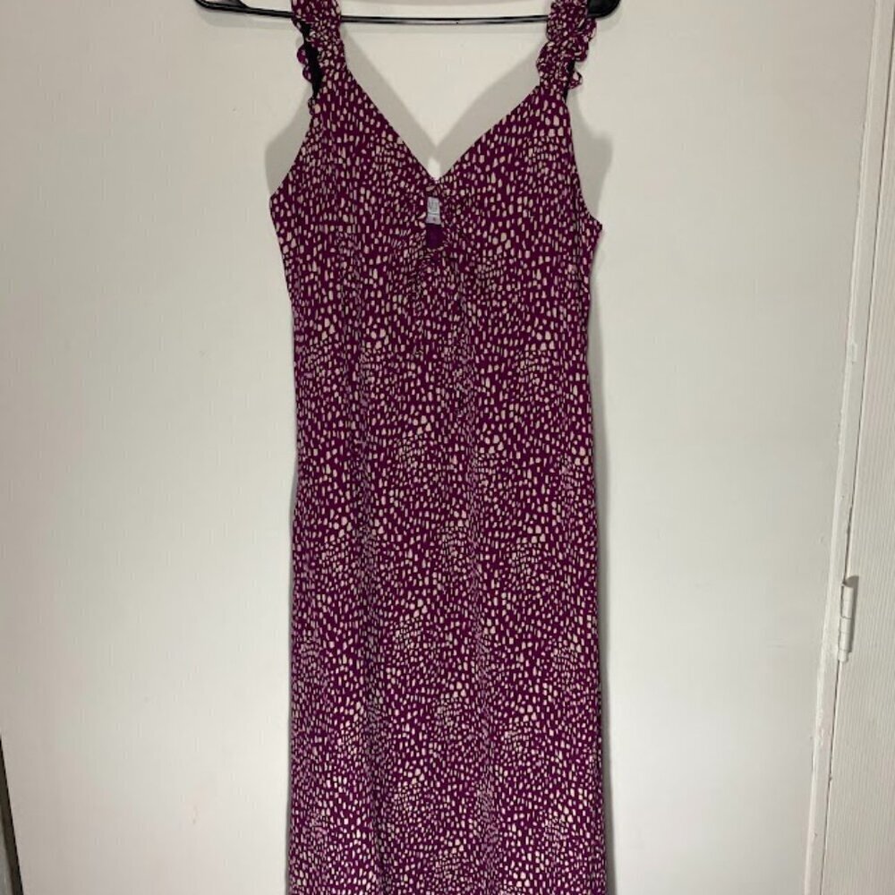 Sienna Sky Purple Pattern Midi Dress